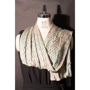 伊賀組紐大判ショール「若葉」(絹) - Iga braid-work large shawl lettuce green(silk)