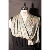 マルハチ前沢組紐店 制作 伊賀組紐大判ショール「若葉」(絹)、Iga braid-work large shawl lettuce green(silk)