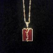 アーツデザイン 制作 スクエアカーネリアンPerfuペンダント(銀) - square carnelian Perfu pendant(silver)