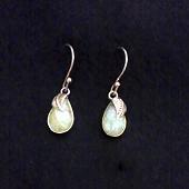 山口理氏 制作 [黄 緑]ハックマナイト洋梨ピアスペア(銀) - [yellow green] hackmanite pear-shaped pierced-earrings(silver)